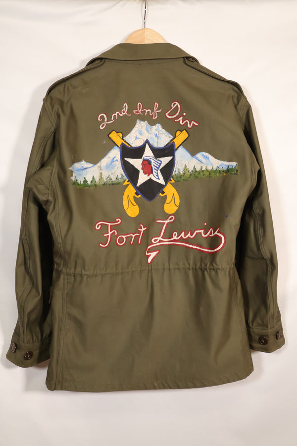 1940年代 アメリカ軍 M43 フィールドジャケット 2nd Inf カスタムペイントジャケット ほぼ未使用品