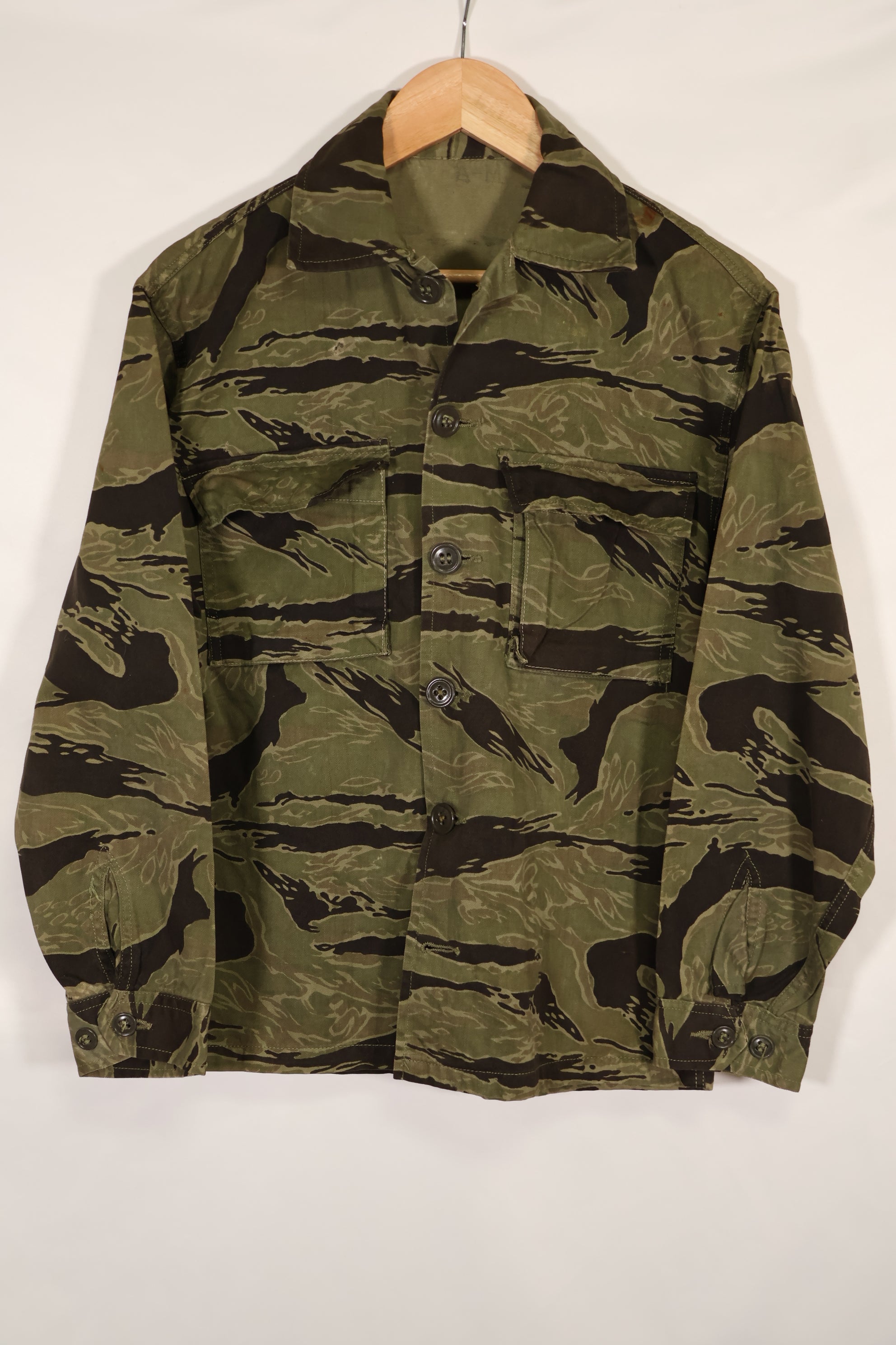 実物 クラシックパターン タイガーストライプ シャツ Asian Cut 中古品