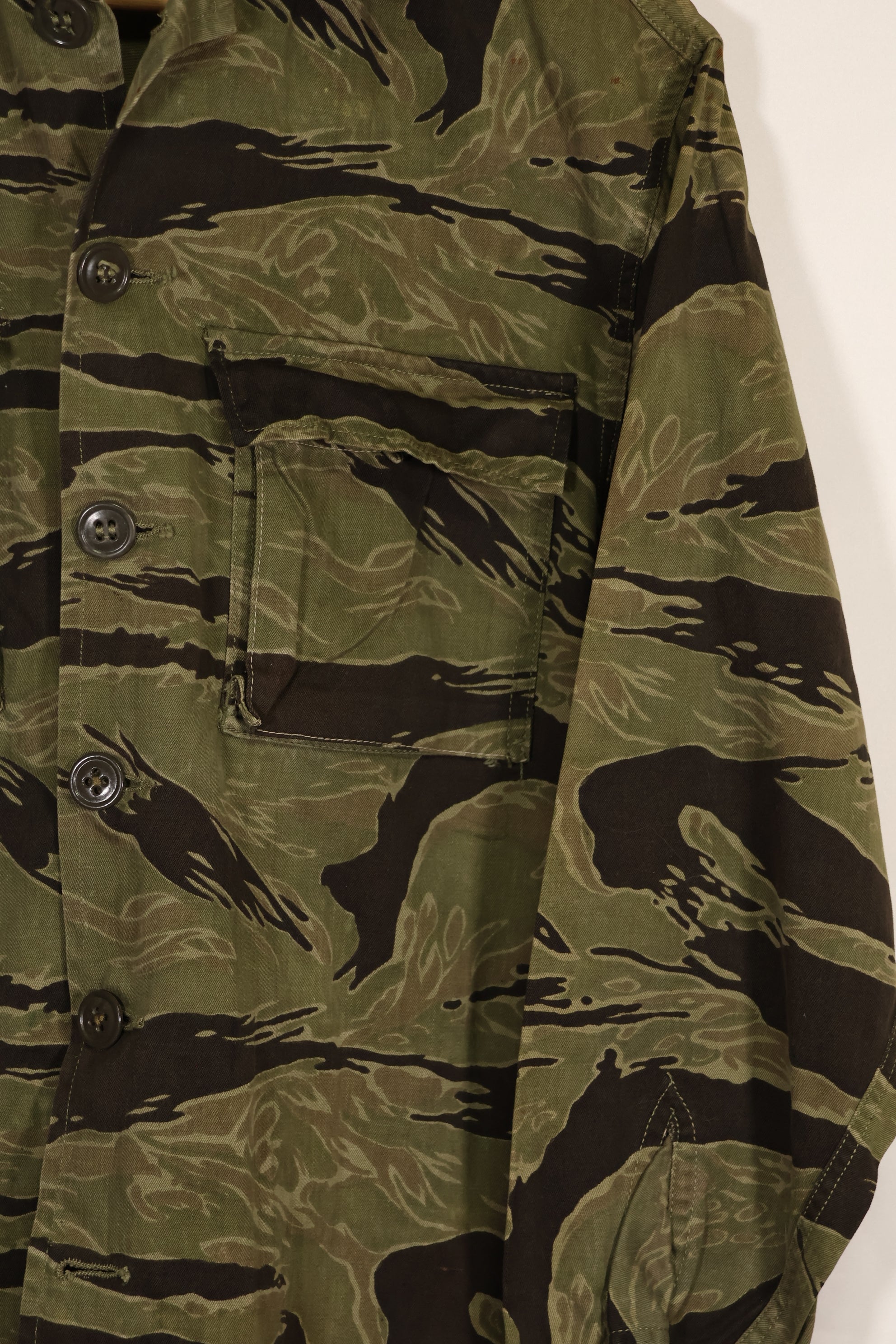 実物 クラシックパターン タイガーストライプ シャツ Asian Cut 中古品