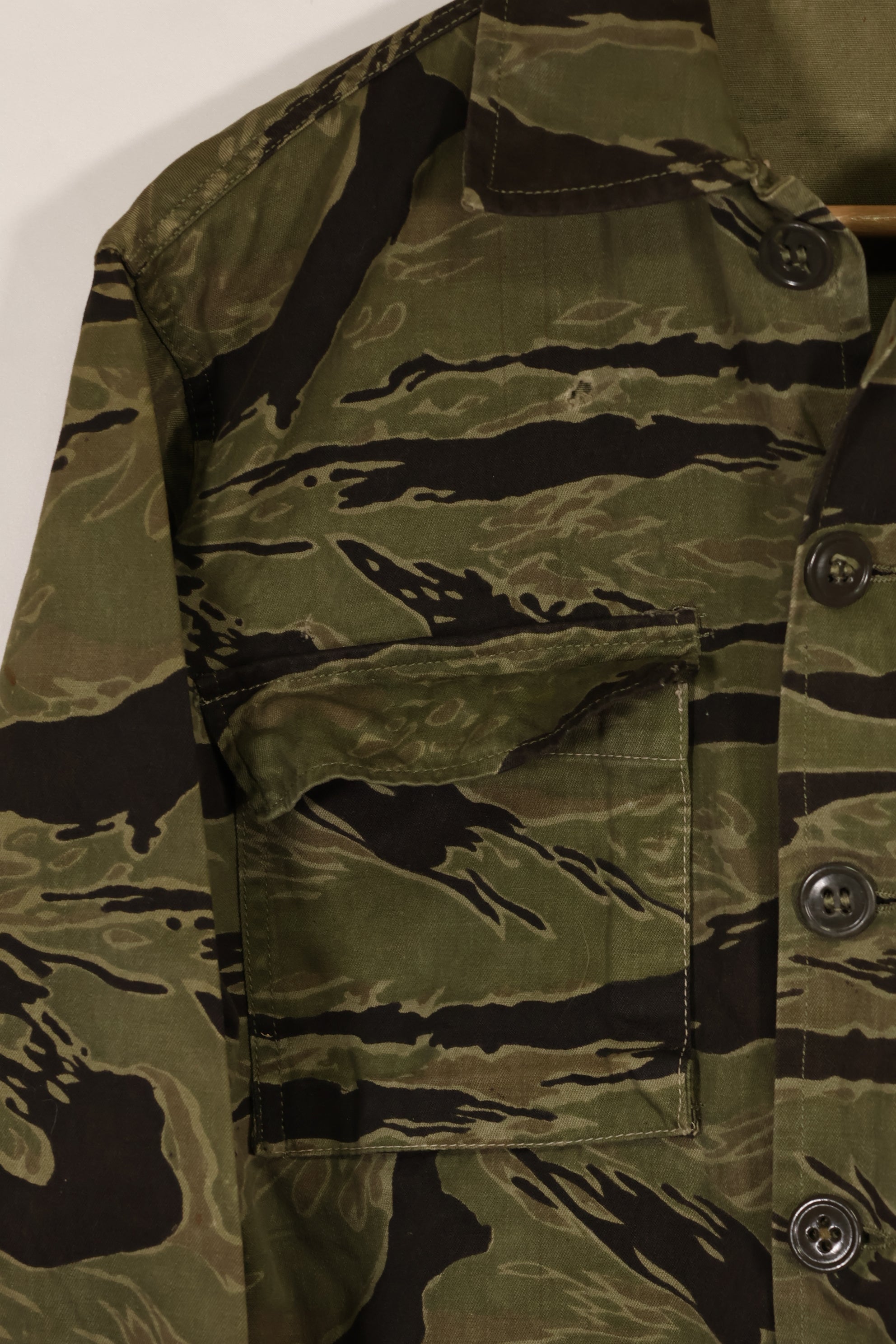 実物 クラシックパターン タイガーストライプ シャツ Asian Cut 中古品