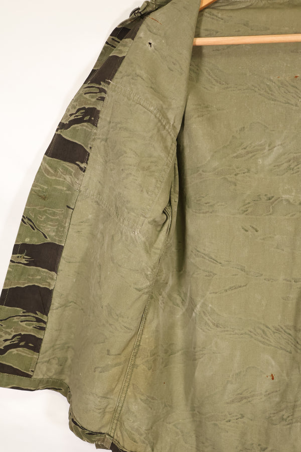 実物 クラシックパターン タイガーストライプ シャツ Asian Cut 中古品