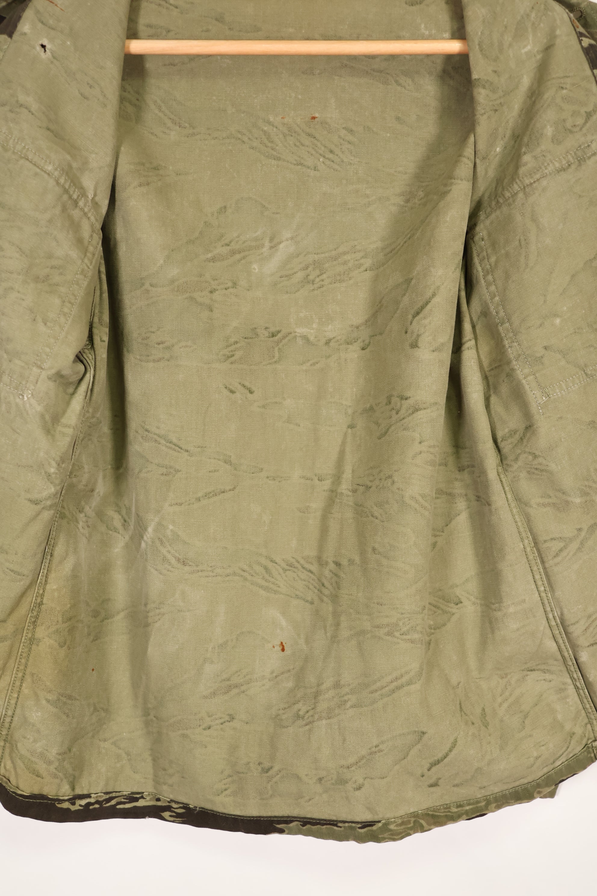 実物 クラシックパターン タイガーストライプ シャツ Asian Cut 中古品