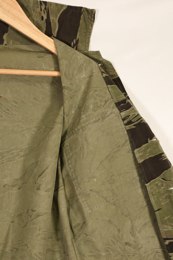 実物 クラシックパターン タイガーストライプ シャツ Asian Cut 中古品