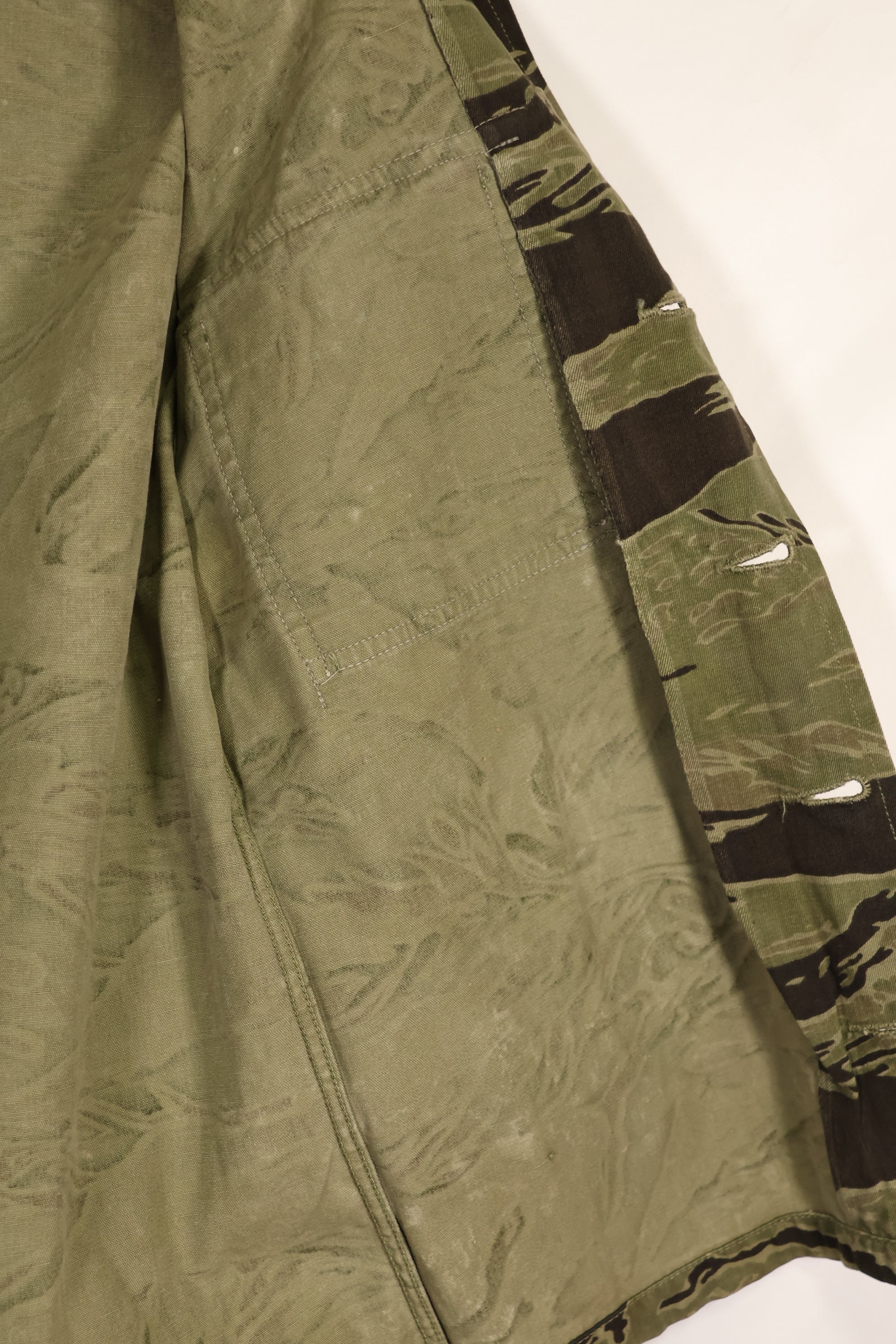 実物 クラシックパターン タイガーストライプ シャツ Asian Cut 中古品