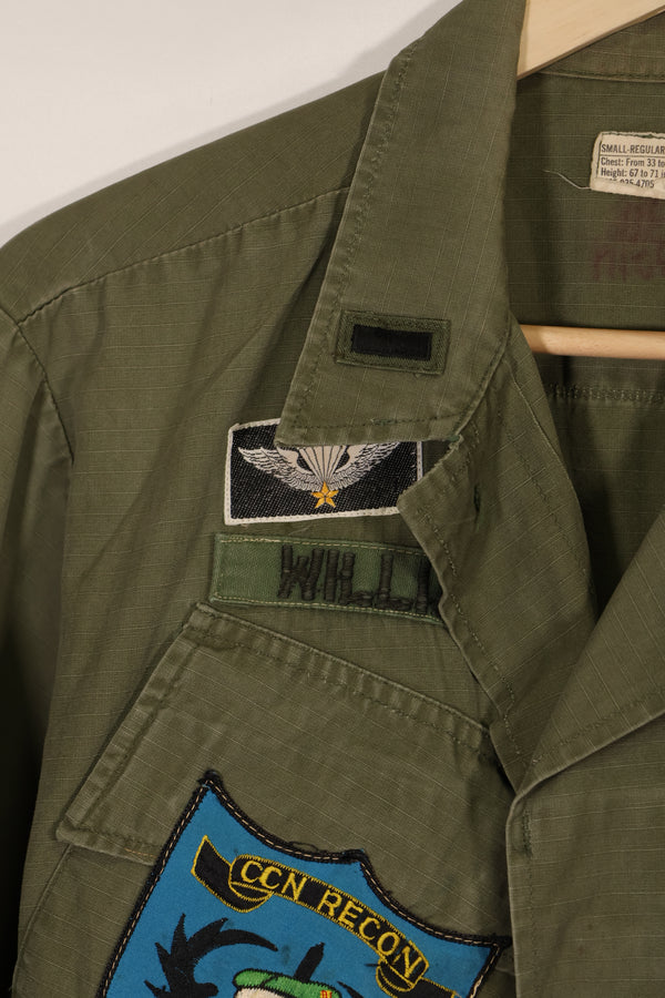 実物 MACV SOG RT VIPER 元隊員 4th Model ジャングルファティーグ RECONパッチのみレプリカ