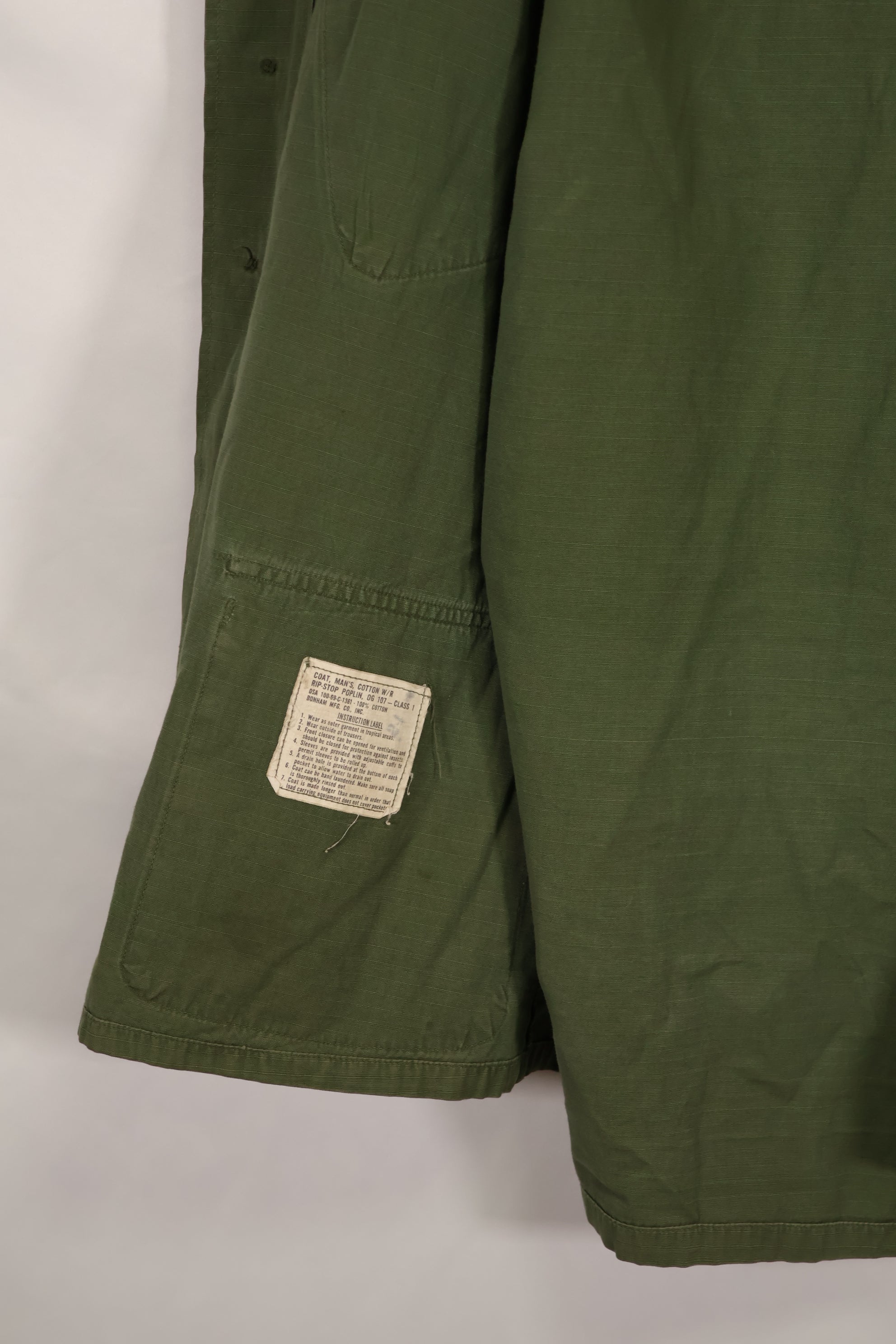 実物 1969年製 元SF隊員 4th Model ジャングルファティーグ ジャケット パッチ付き 中古品