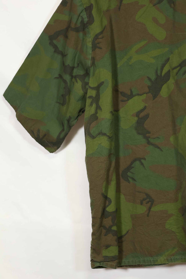 1960年代〜70年代 薄手生地 ハンティングシャツ インビジブルリーフ迷彩 半袖カスタム 中古品