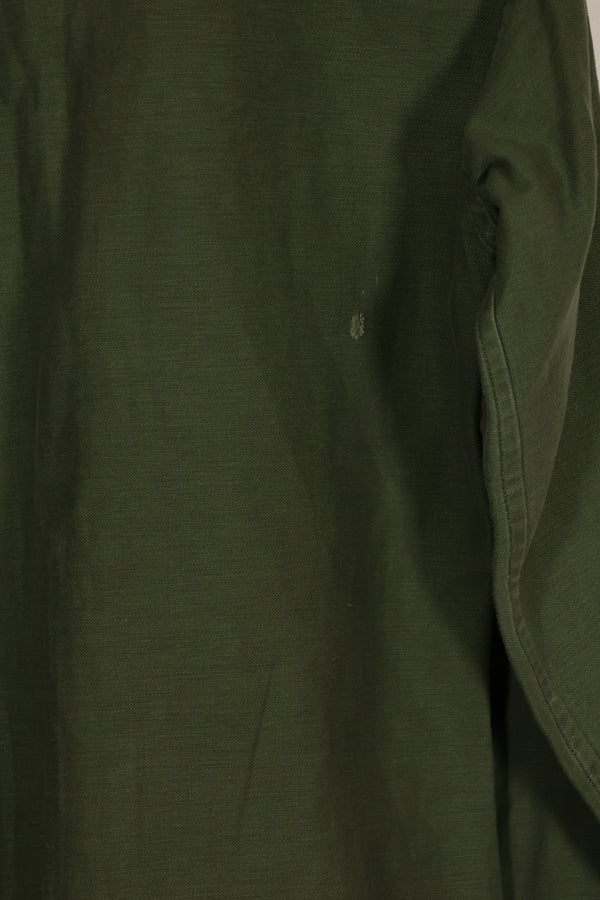 実物 1968年 沖縄製 グリーンベレーSSI付き OG-107 ユーティリティシャツ 中古品