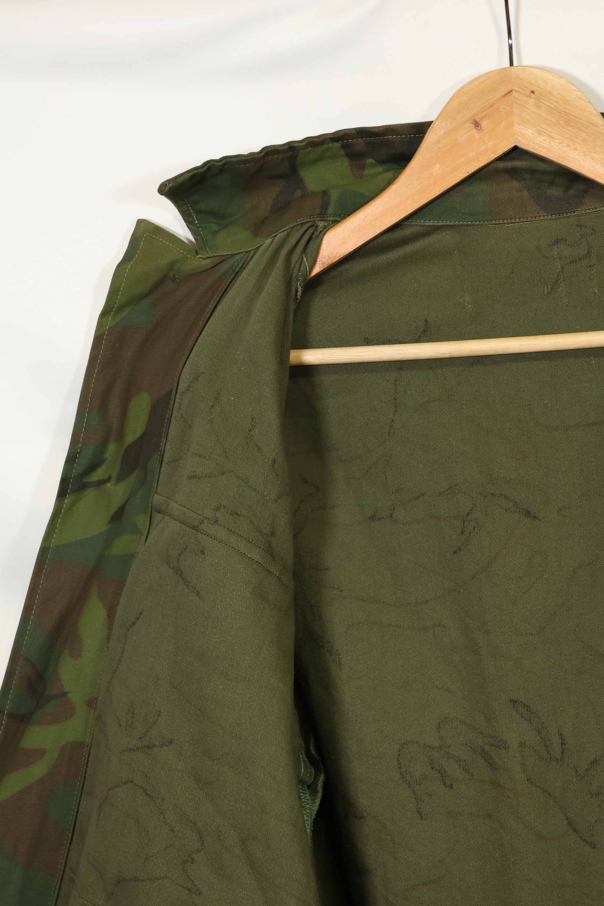 1960年代〜70年代 アメリカ軍アドバイザー インビジブルリーフ迷彩 改造あり ほぼ未使用品