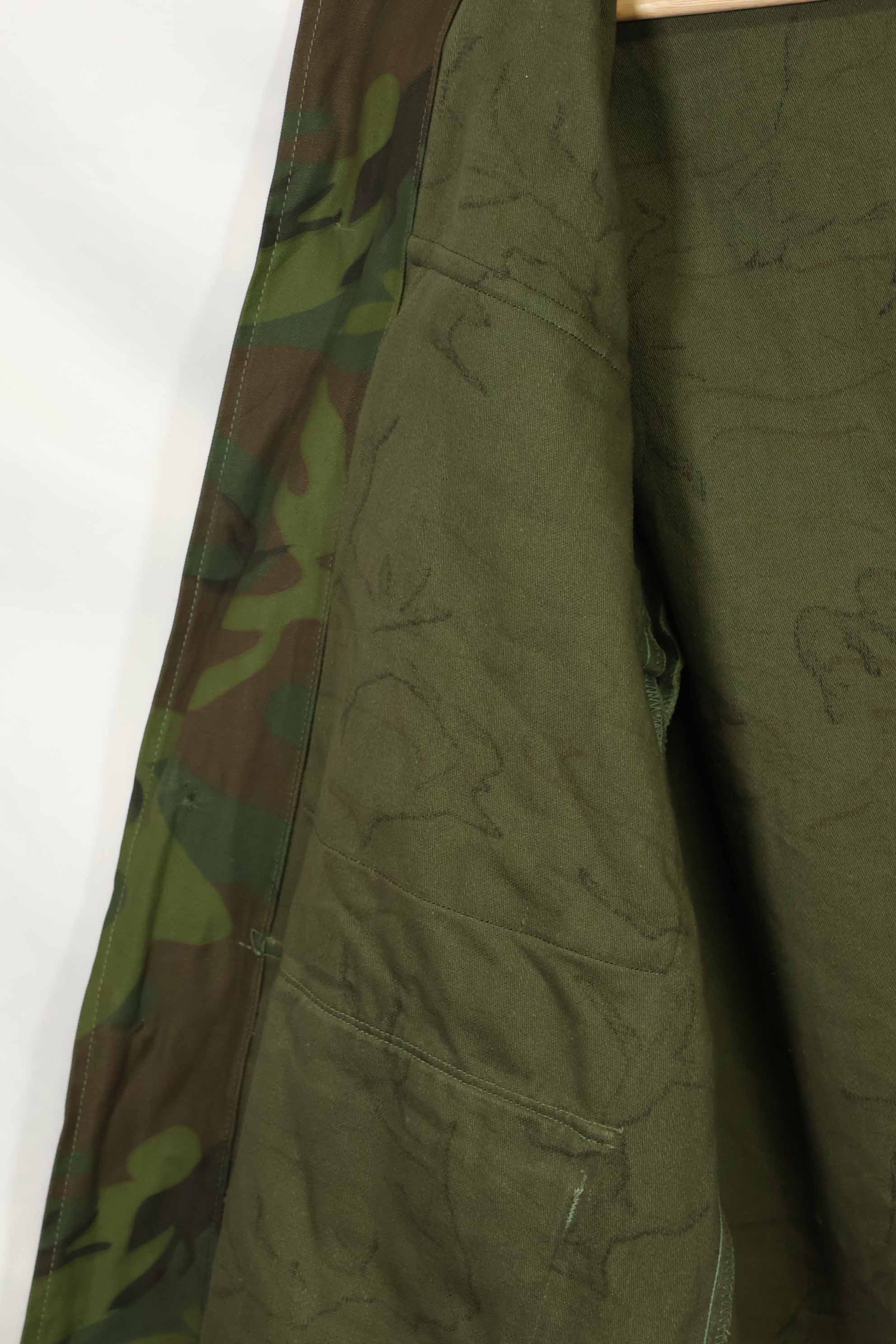 1960年代〜70年代 アメリカ軍アドバイザー インビジブルリーフ迷彩 改造あり ほぼ未使用品
