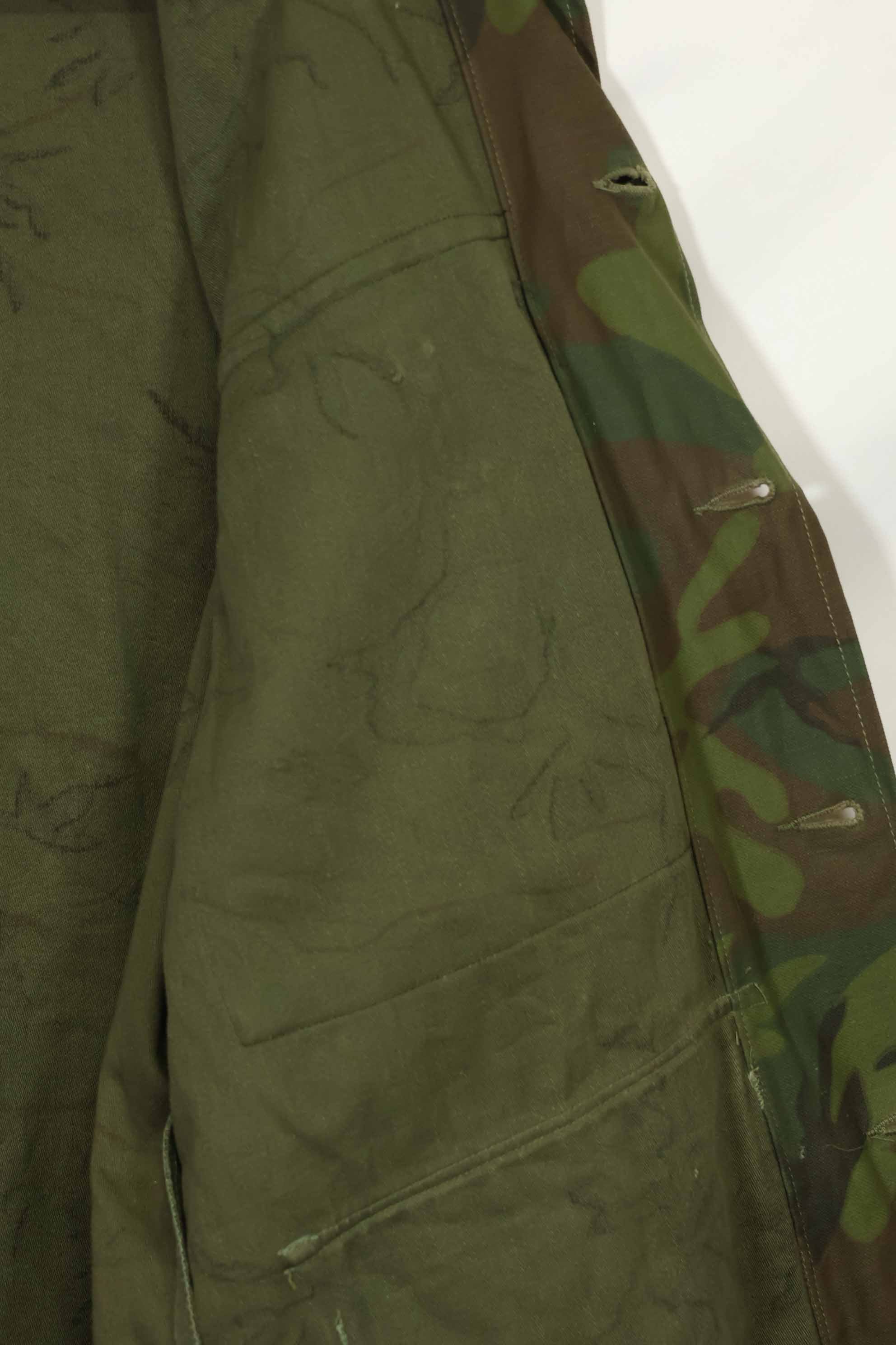 1960年代〜70年代 アメリカ軍アドバイザー インビジブルリーフ迷彩 改造あり ほぼ未使用品