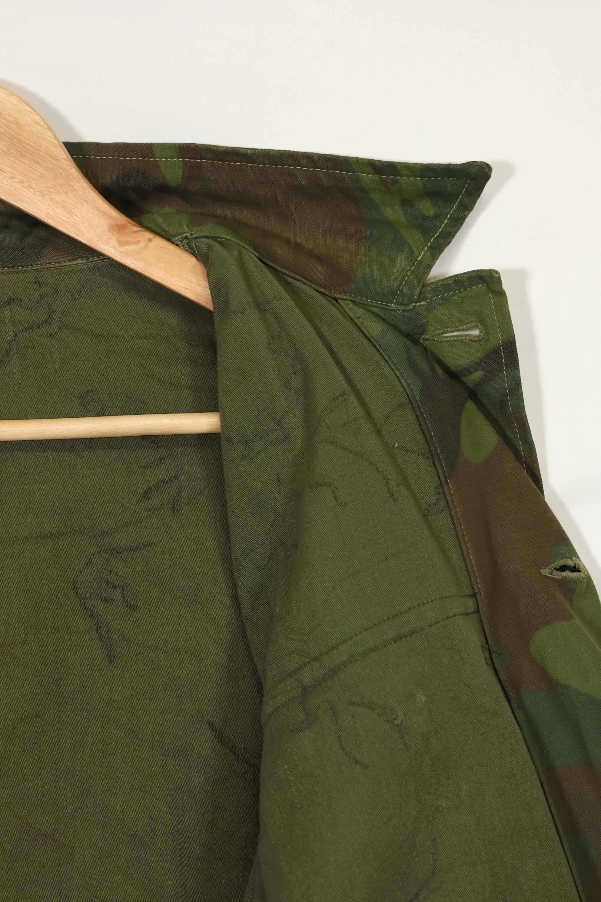 1960年代〜70年代 アメリカ軍アドバイザー インビジブルリーフ迷彩 改造あり ほぼ未使用品