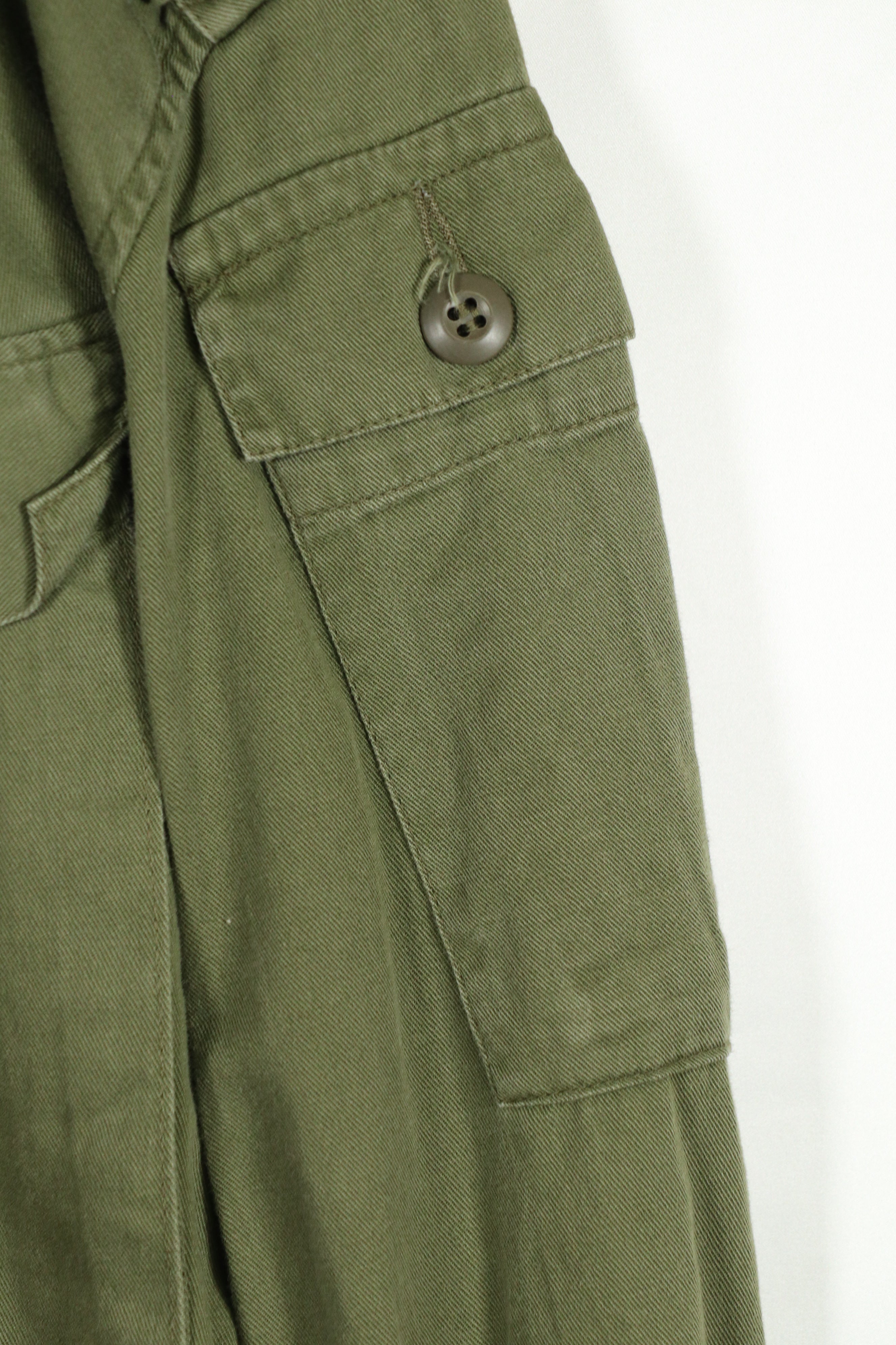 実物 1970年製 オーストラリア軍 ファティーグシャツ 階級章付き 中古品