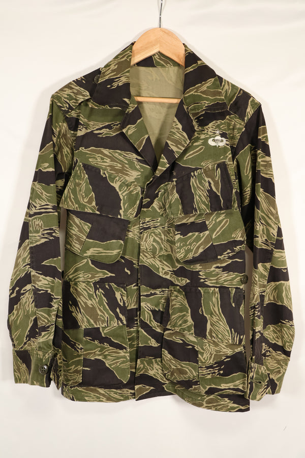 実物 沖縄タイガーパターン タイガーストライプ ジャングルファティーグジャケット 中古品