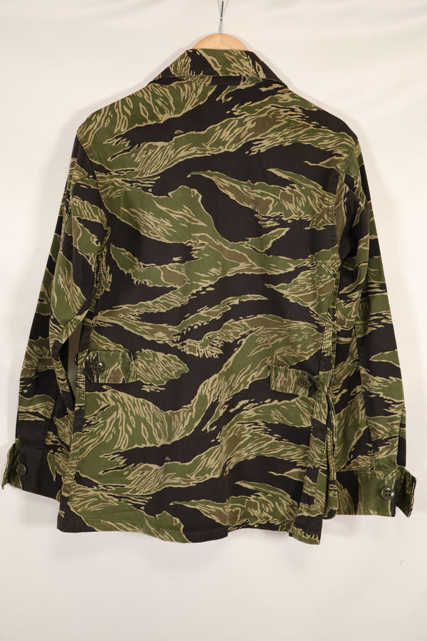 実物 沖縄タイガーパターン タイガーストライプ ジャングルファティーグジャケット 中古品