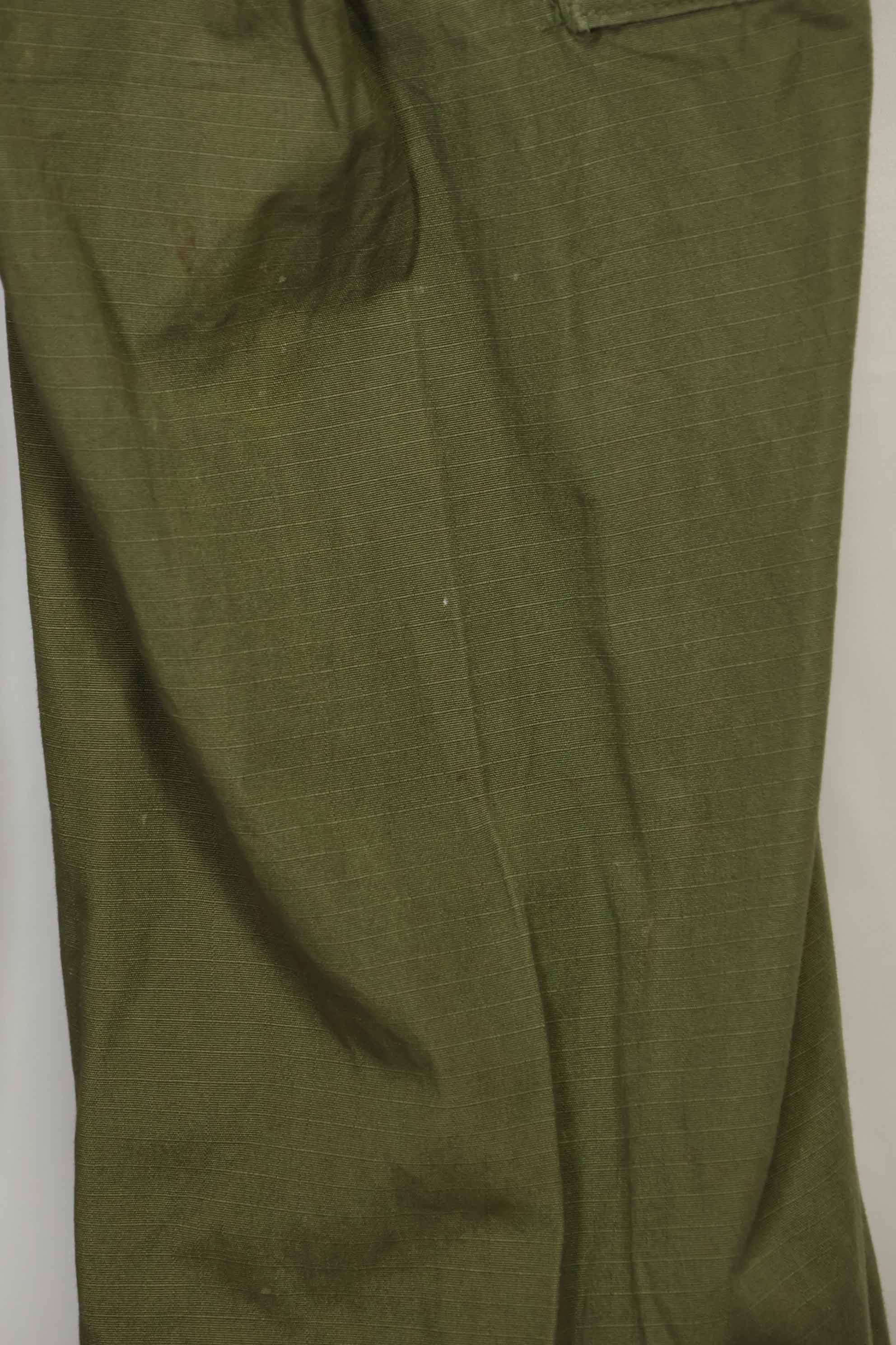 1969年契約 4th Model リップストップ ジャングルファティーグ パンツ S-S 中古品