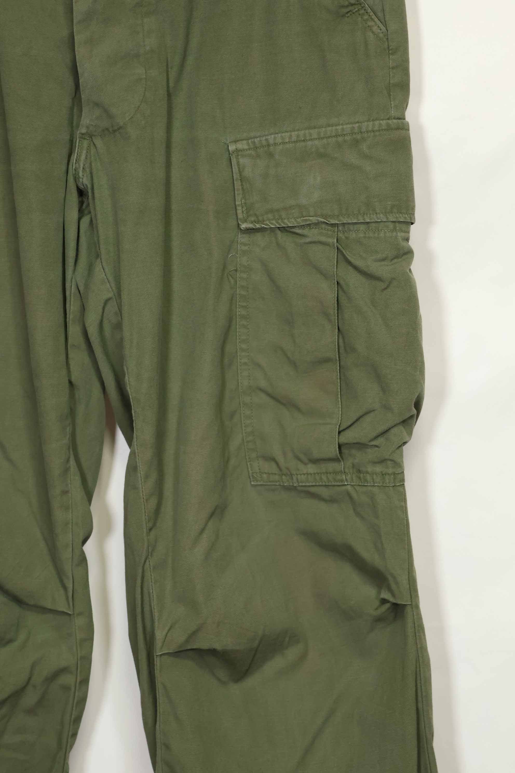1967年契約 3rd Model ノンリップストップ ジャングルファティーグ パンツ S-R 中古品