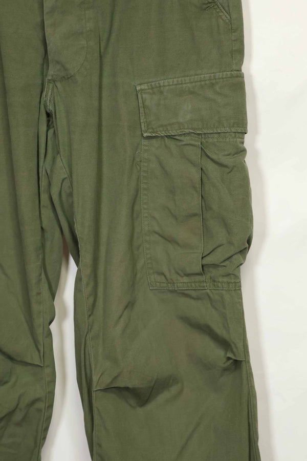 1967年契約 3rd Model ノンリップストップ ジャングルファティーグ パンツ S-R 中古品