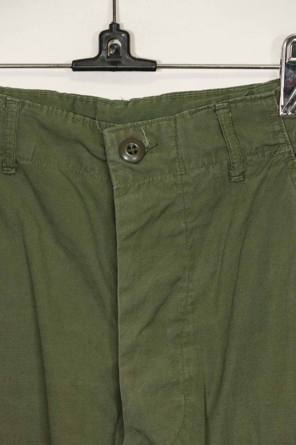 1967年契約 3rd Model ノンリップストップ ジャングルファティーグ パンツ S-R 中古品
