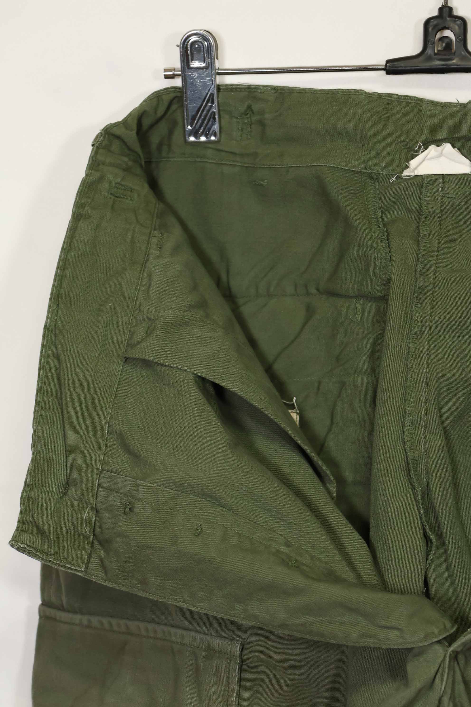 1967年契約 3rd Model ノンリップストップ ジャングルファティーグ パンツ S-R 中古品