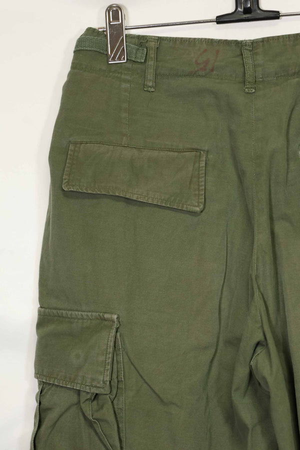 1967年契約 3rd Model ノンリップストップ ジャングルファティーグ パンツ S-R 中古品
