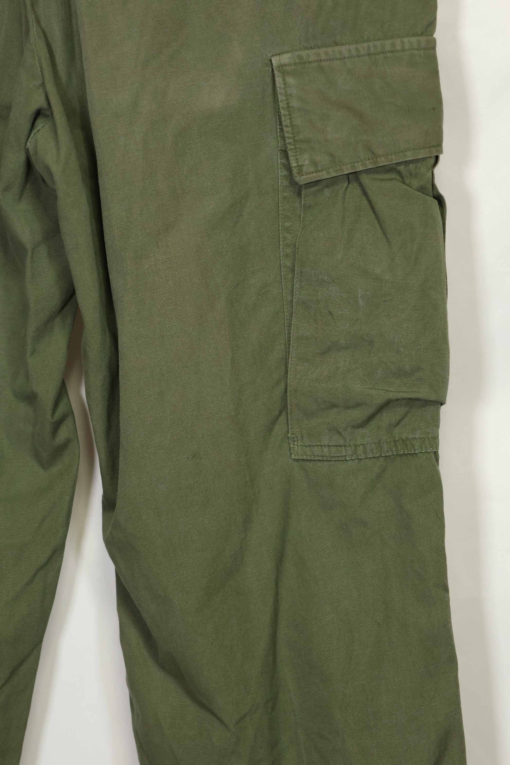 1967年契約 3rd Model ノンリップストップ ジャングルファティーグ パンツ S-R 中古品