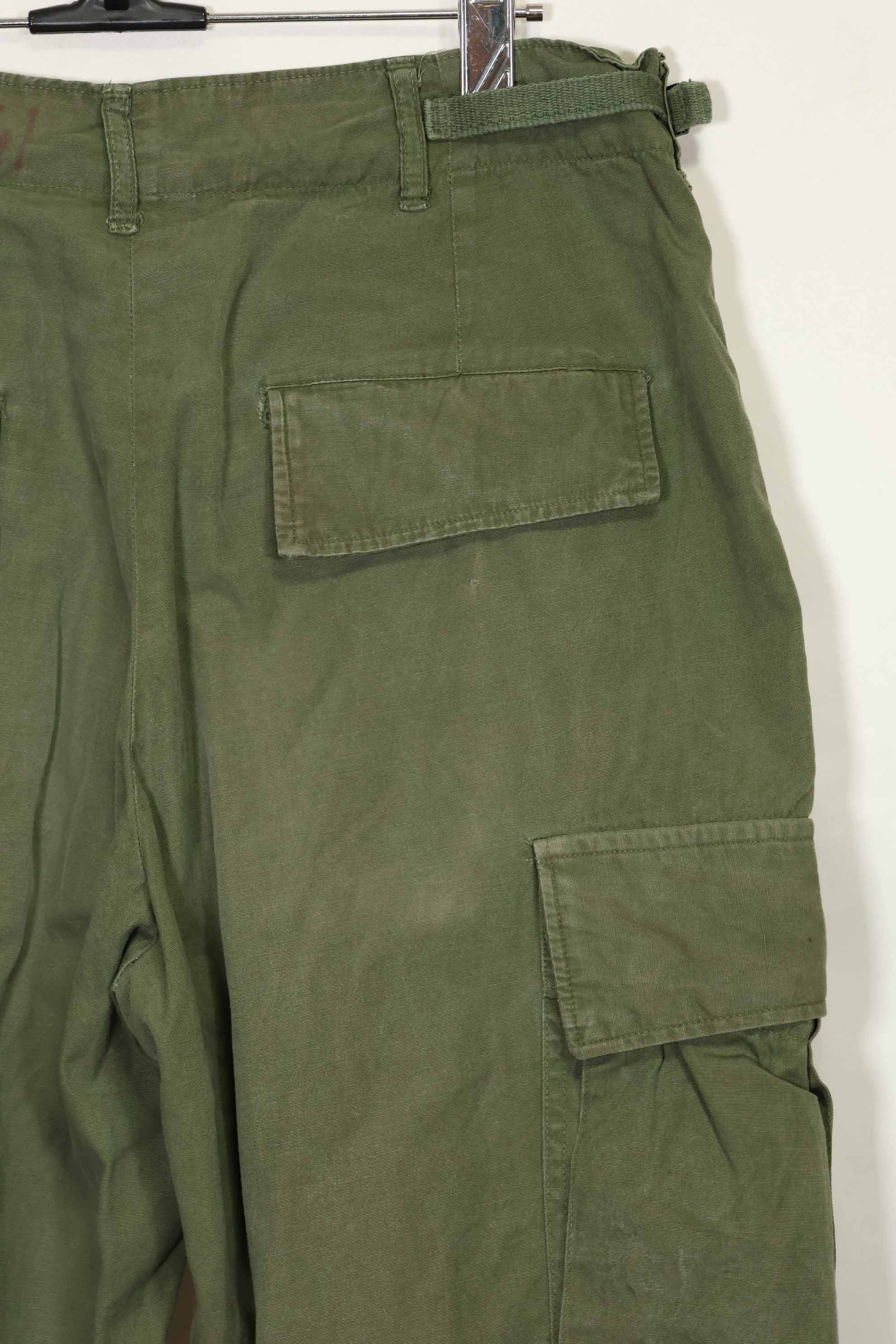 1967年契約 3rd Model ノンリップストップ ジャングルファティーグ パンツ S-R 中古品