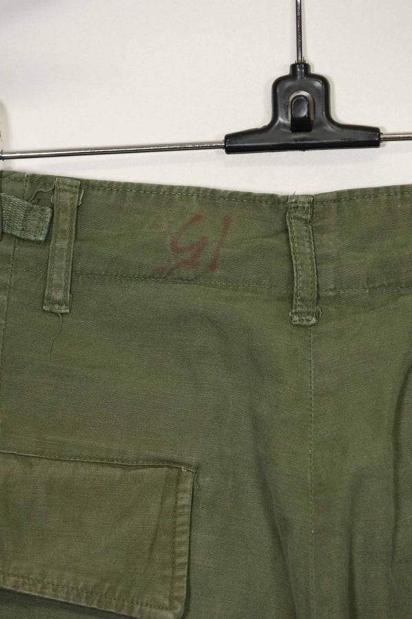 1967年契約 3rd Model ノンリップストップ ジャングルファティーグ パンツ S-R 中古品