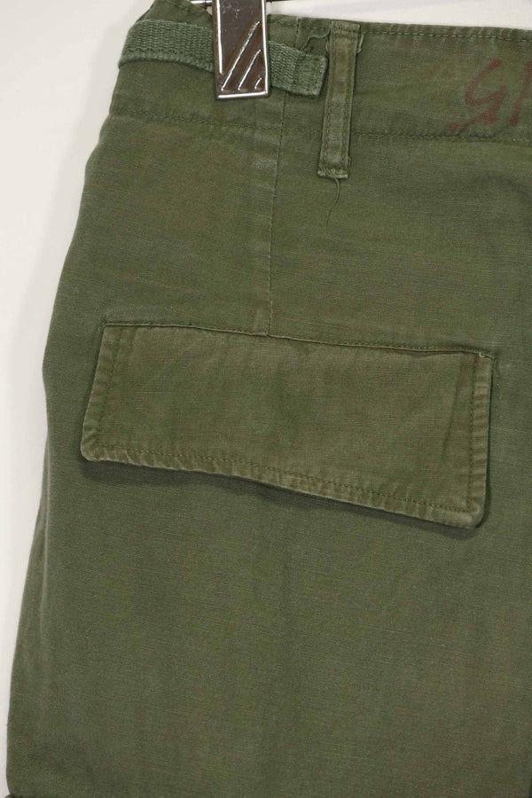 1967年契約 3rd Model ノンリップストップ ジャングルファティーグ パンツ S-R 中古品