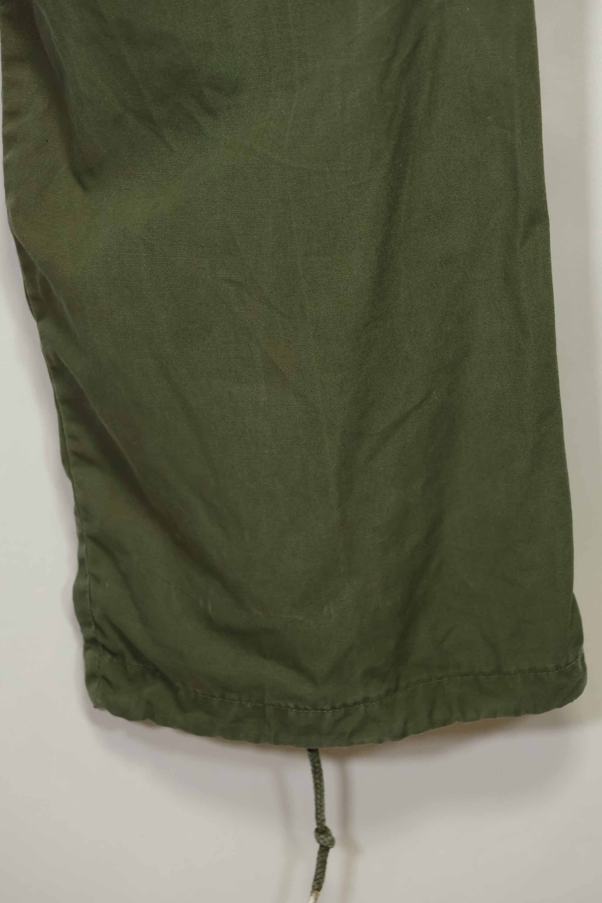 1967年契約 3rd Model ノンリップストップ ジャングルファティーグ パンツ S-R 中古品