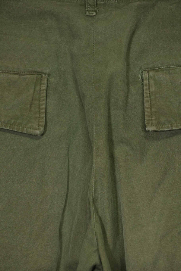 1967年契約 3rd Model ノンリップストップ ジャングルファティーグ パンツ S-R 中古品