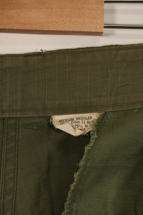 実物 1969年製 4th Model ジャングルファティーグ パンツ M-R 中古品