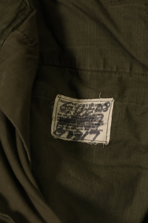 実物 1968年製 4th Model ジャングルファティーグ パンツ M-R 中古品