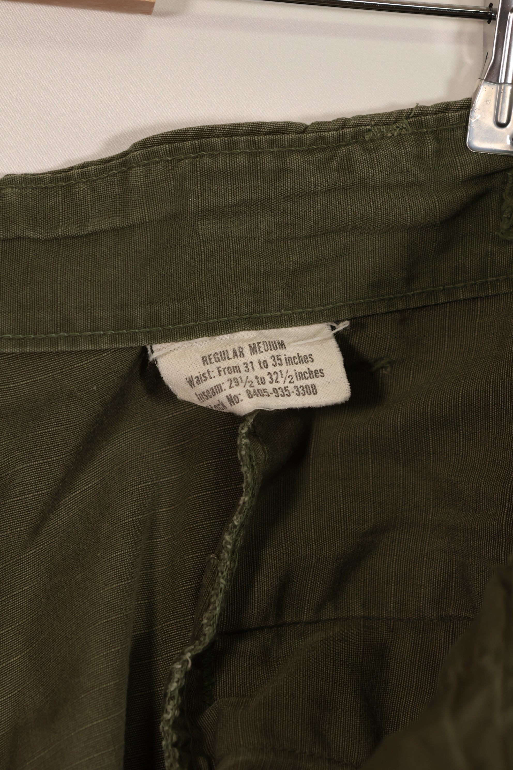 実物 1968年製 4th Model ジャングルファティーグ パンツ M-R 中古品