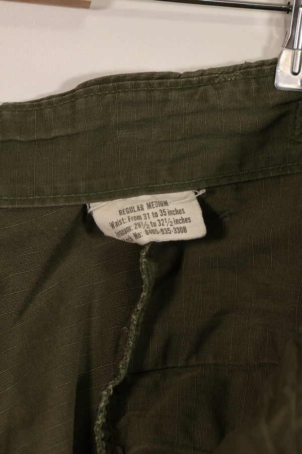 実物 1968年製 4th Model ジャングルファティーグ パンツ M-R 中古品