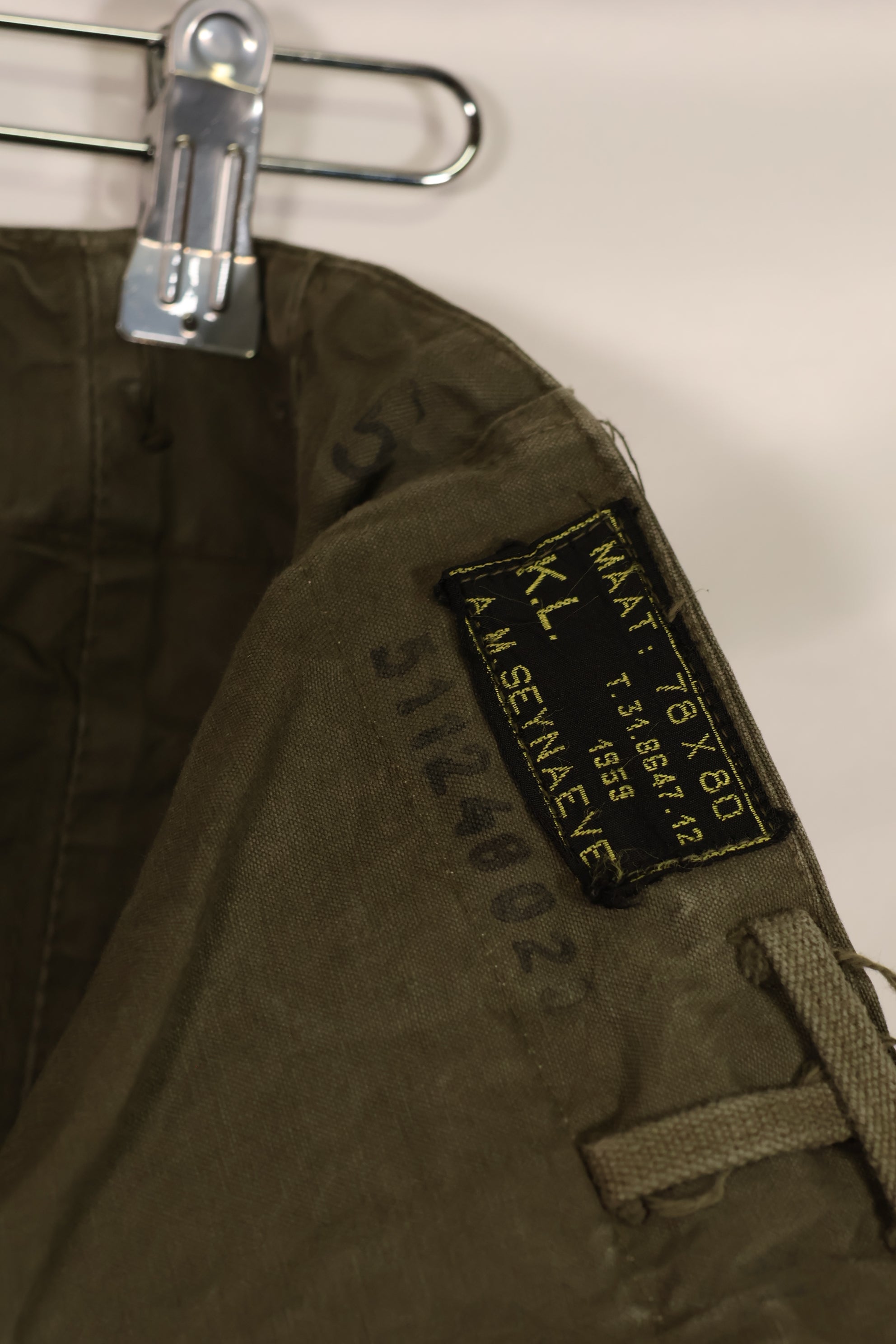 実物 1959年製 オランダ軍 ダブルフェイスフィールドパンツ 状態良い