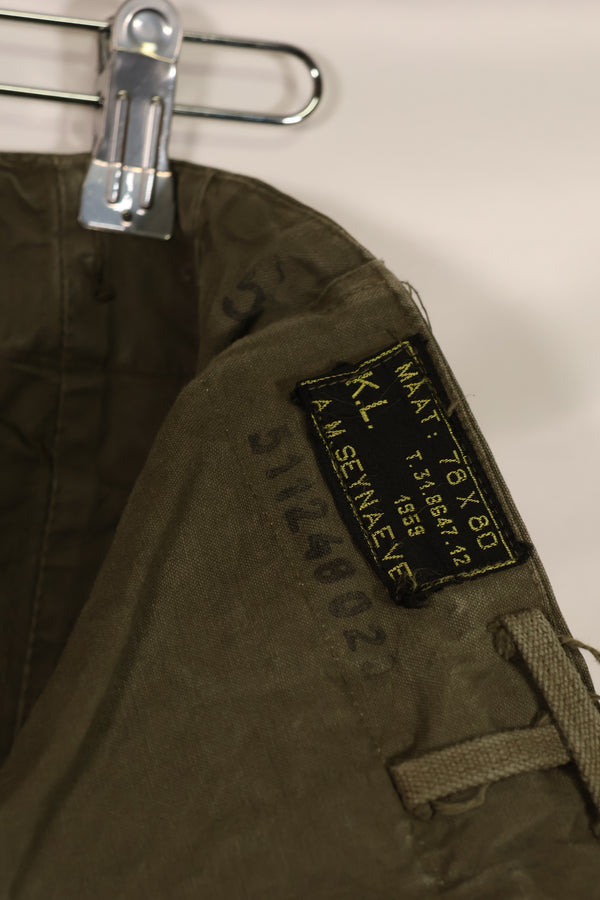 実物 1959年製 オランダ軍 ダブルフェイスフィールドパンツ 状態良い