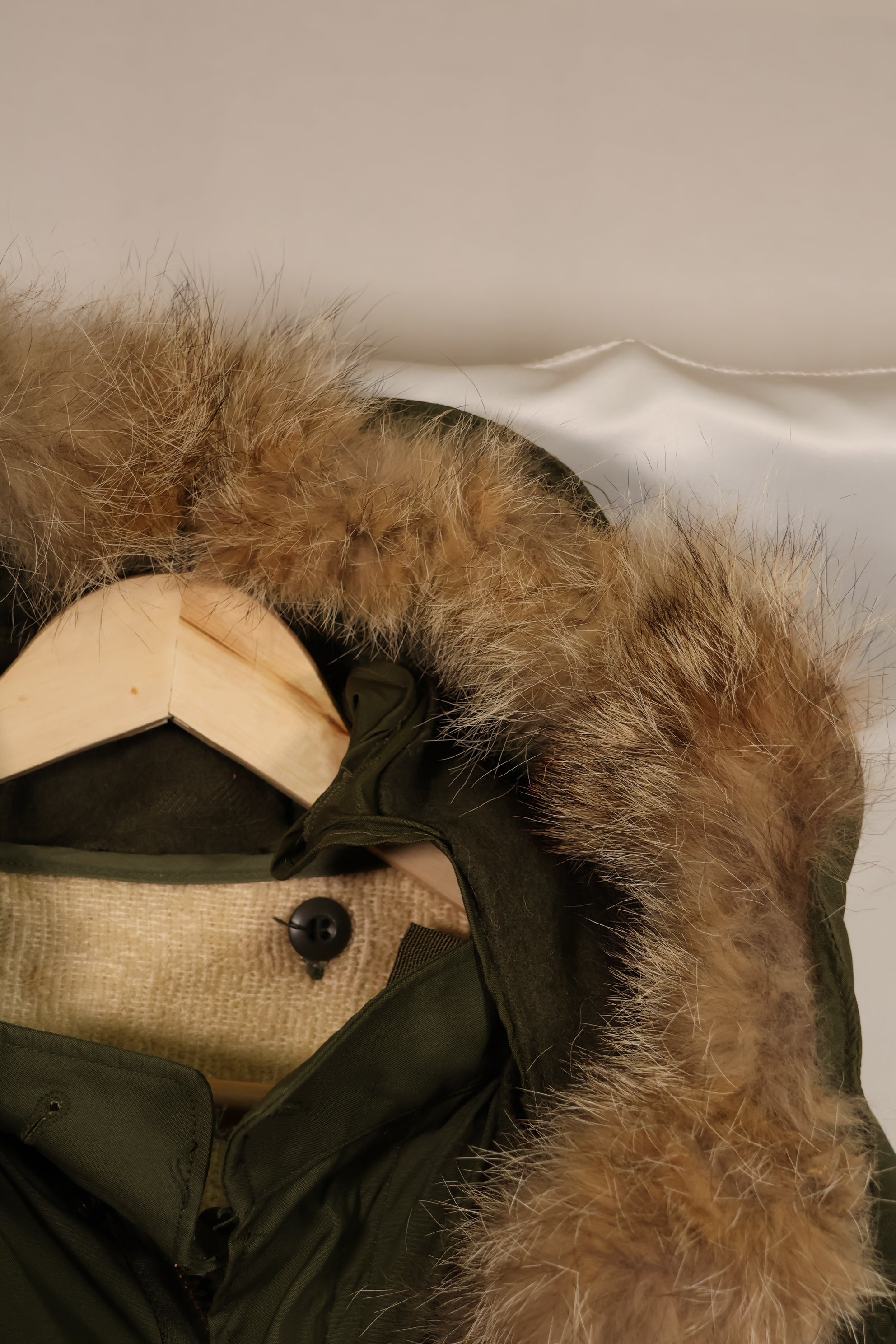 実物 組み合わせ品 M65 フィールドパーカー コヨーテファー パイルライナージャケット 未使用品