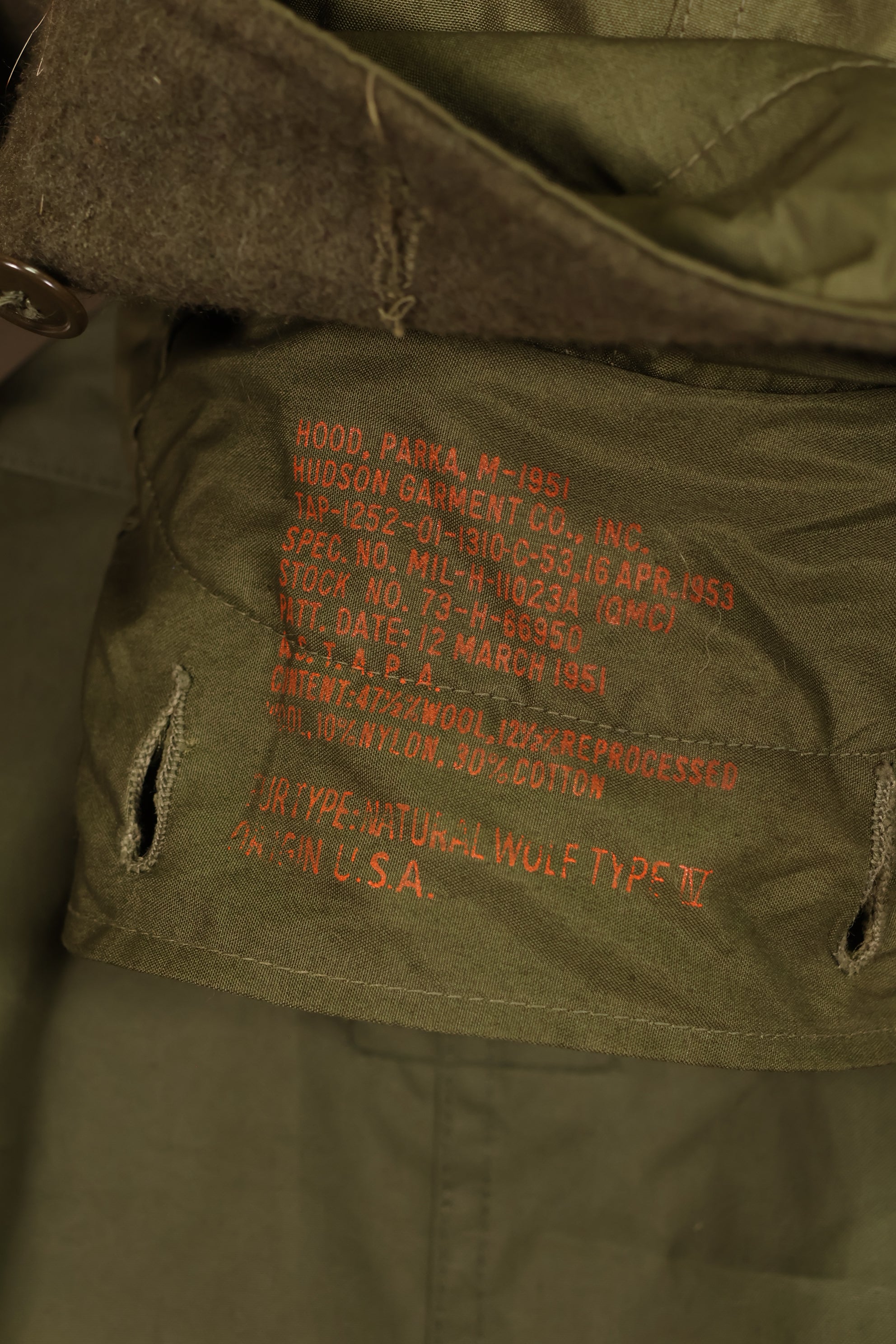 実物 組み合わせ品 M65 フィールドパーカー コヨーテファー パイルライナージャケット 未使用品