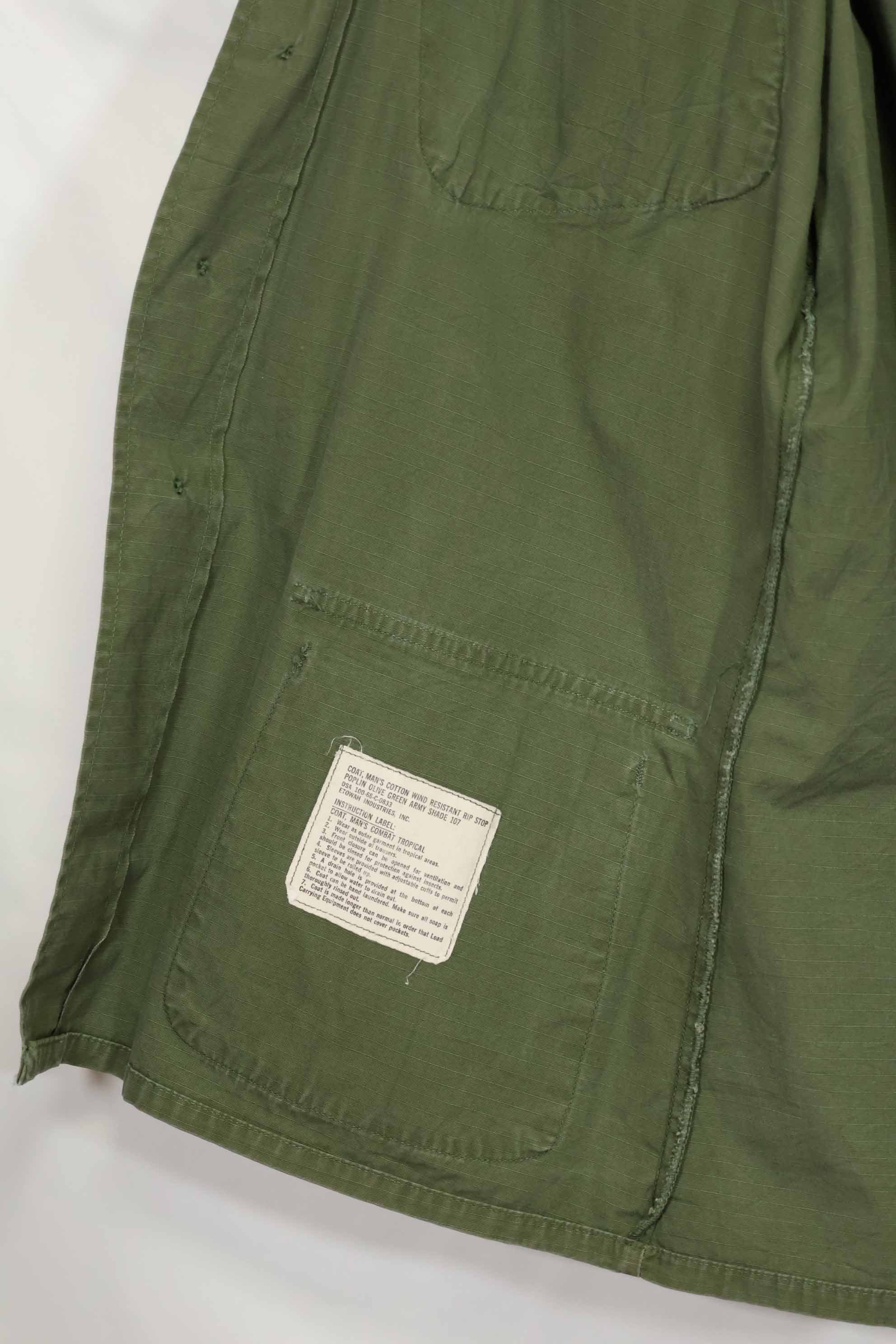 1968年契約 4th Model ジャングルファティーグ ジャケット M-R 中古品