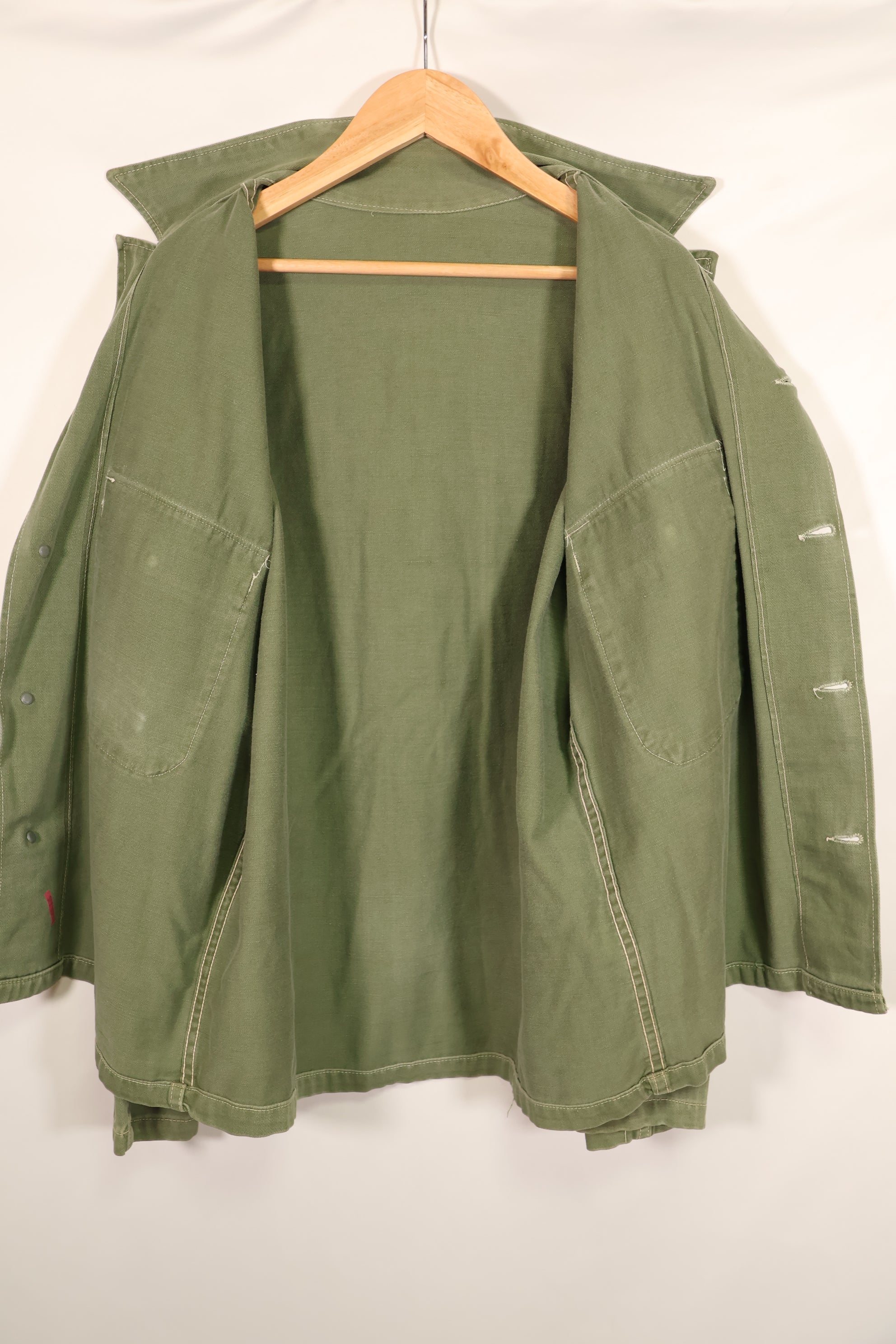 実物 1950年代 アメリカ陸軍 コットン製 ユーティリティシャツ 中古品