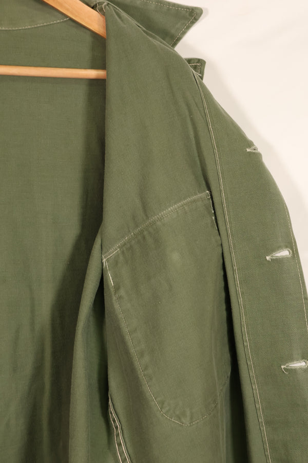 実物 1950年代 アメリカ陸軍 コットン製 ユーティリティシャツ 中古品