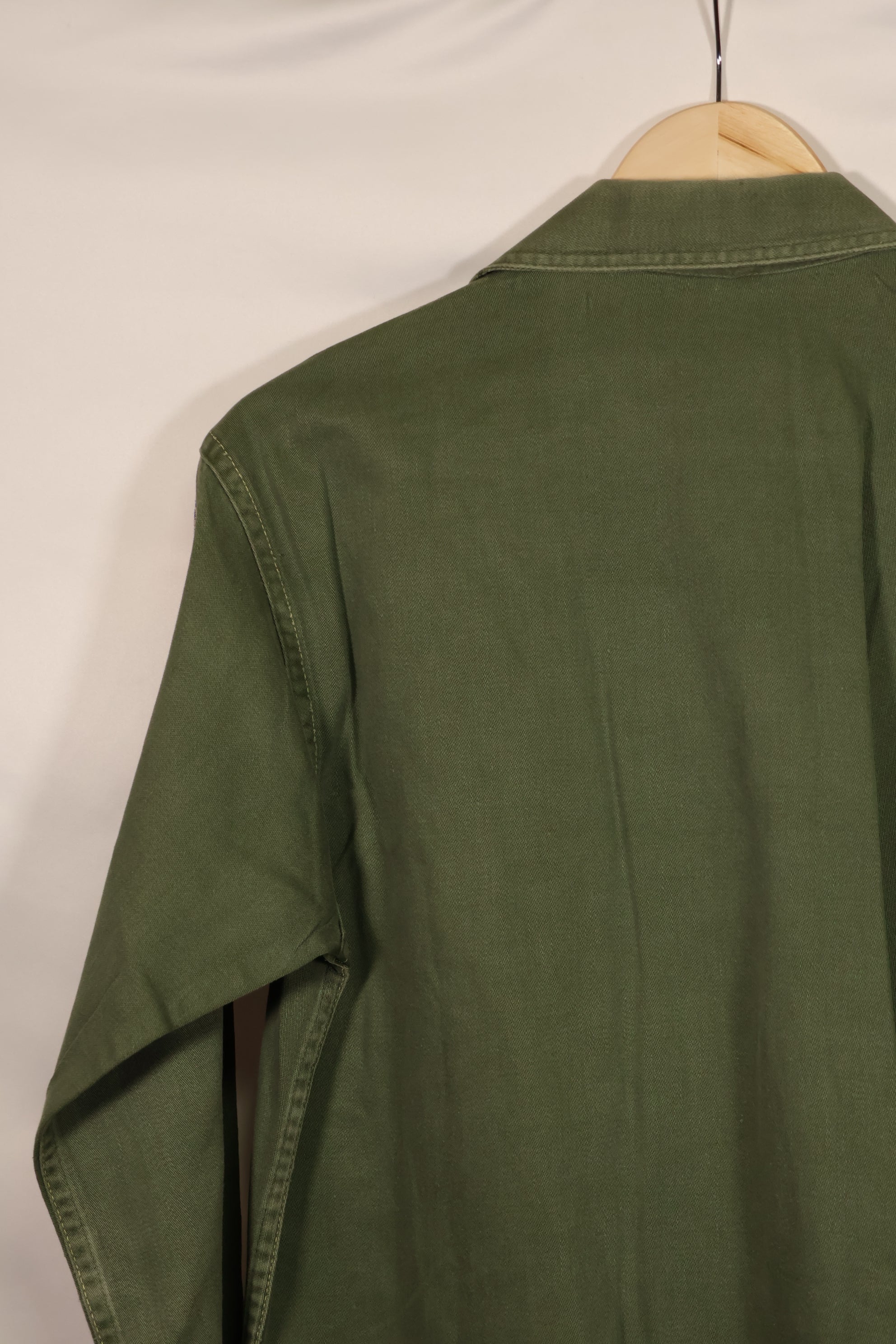 実物 1950年代 アメリカ陸軍 OG-107 ユーティリティシャツ 金属ボタン 中古品 パッチ後付け