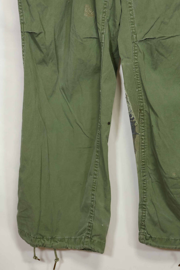 推定1967年契約 3rd Model ノンリップストップ ジャングルファティーグ パンツ M-R 中古品