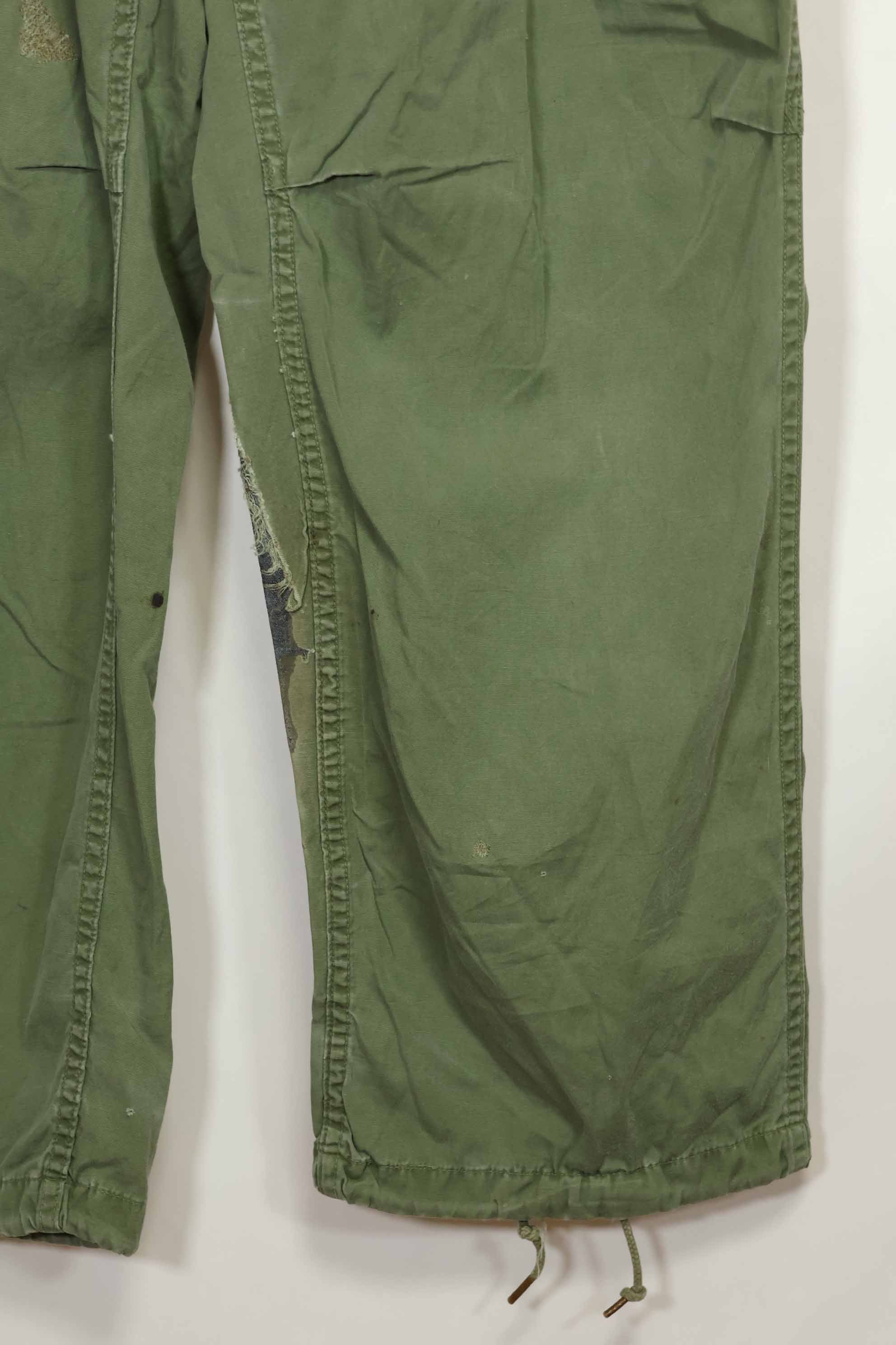 推定1967年契約 3rd Model ノンリップストップ ジャングルファティーグ パンツ M-R 中古品