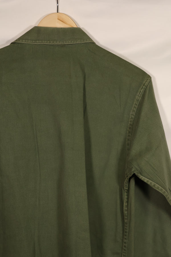 実物 1950年代 アメリカ陸軍 OG-107 ユーティリティシャツ 金属ボタン 中古品 パッチ後付け