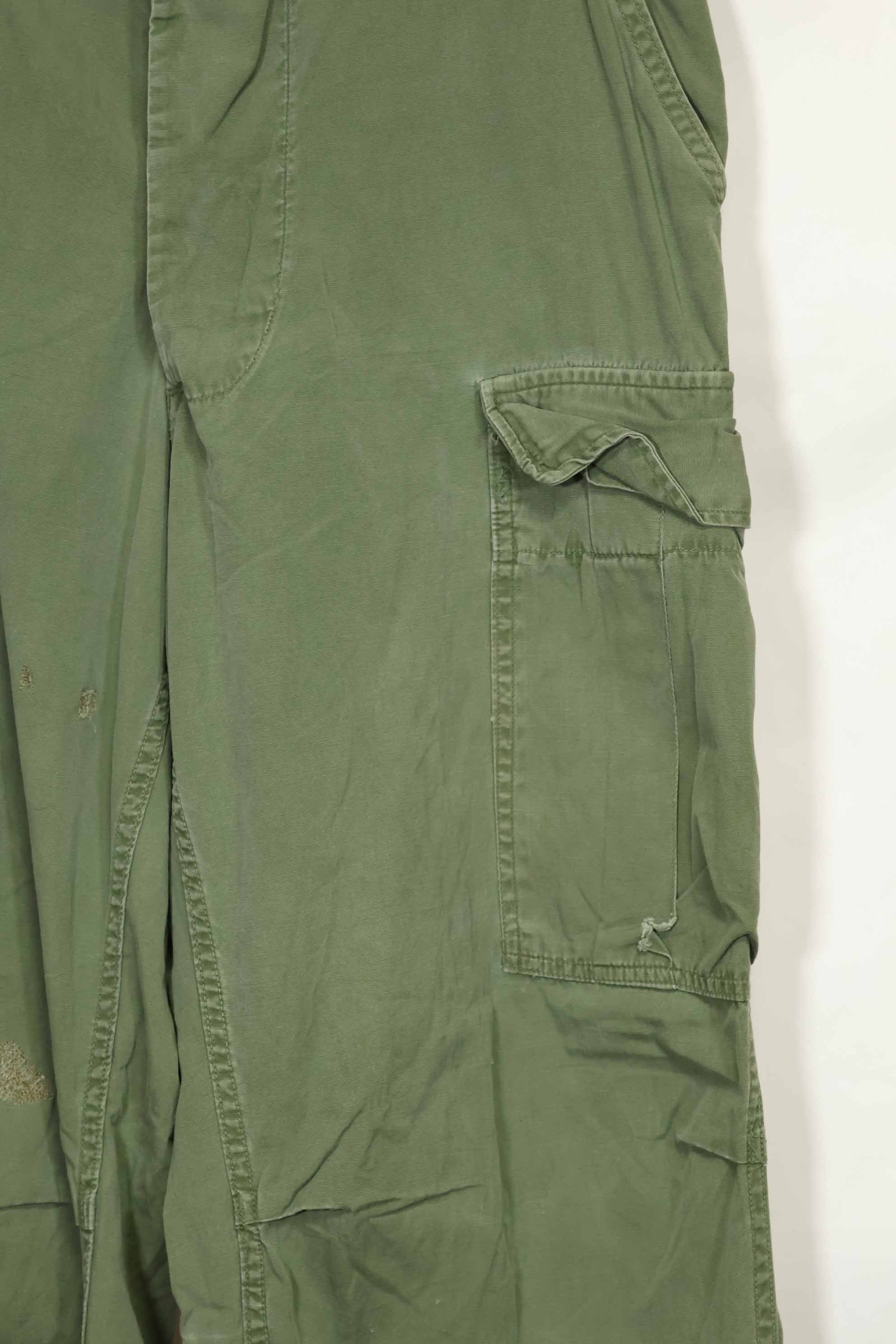 推定1967年契約 3rd Model ノンリップストップ ジャングルファティーグ パンツ M-R 中古品
