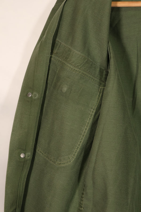 実物 1950年代 アメリカ陸軍 OG-107 ユーティリティシャツ 金属ボタン 中古品 パッチ後付け