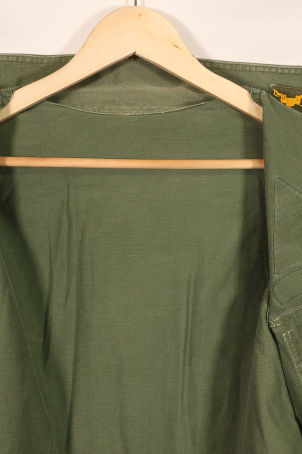 実物 1950年代 アメリカ陸軍 OG-107 ユーティリティシャツ 金属ボタン 中古品 パッチ後付け