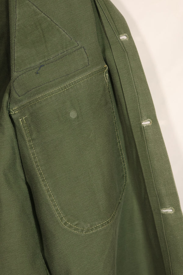実物 1950年代 アメリカ陸軍 OG-107 ユーティリティシャツ 金属ボタン 中古品 パッチ後付け